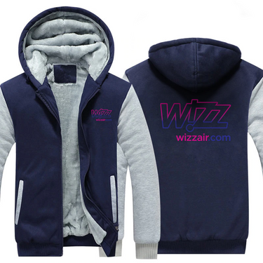 WIZZ AIRLINES JACKETS FLEECE SWEATSHIRT